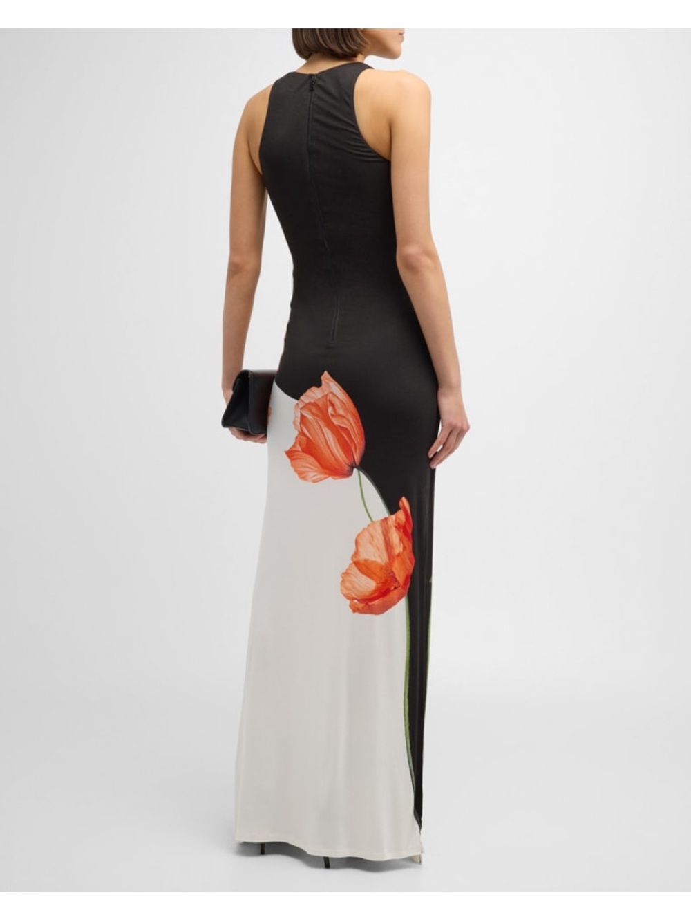 Alice and Olivia Pania Floral Black and White Maxi Dress - Picture 4 of 8